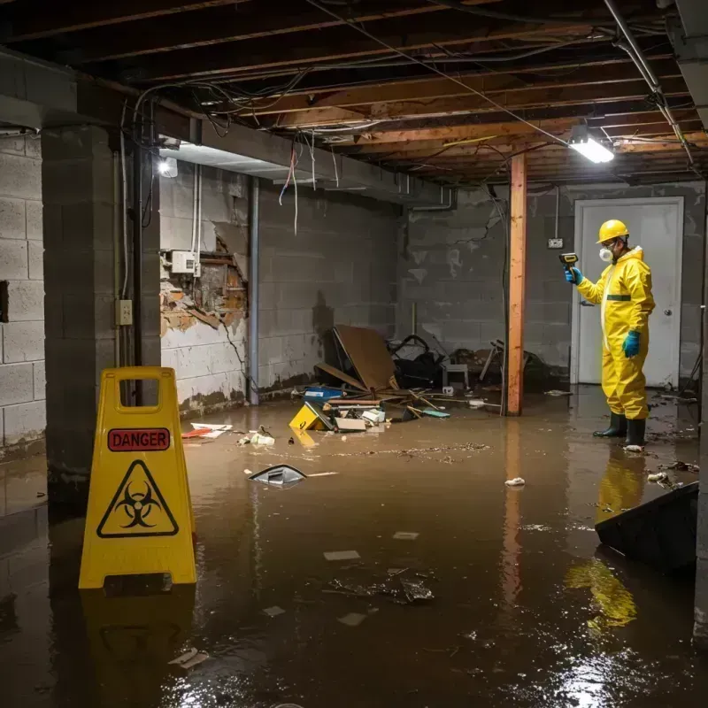 Flooded Basement Electrical Hazard in Carencro, LA Property